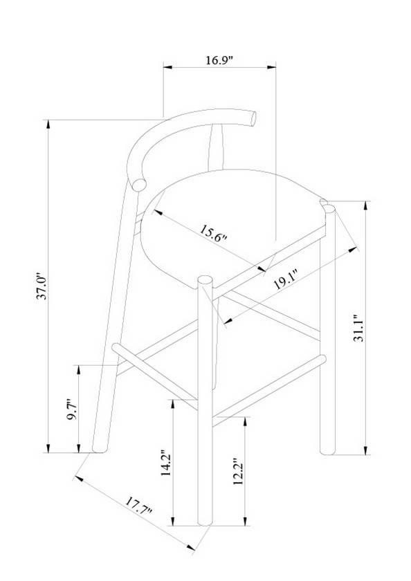 Xia Light Beige Bar Stool