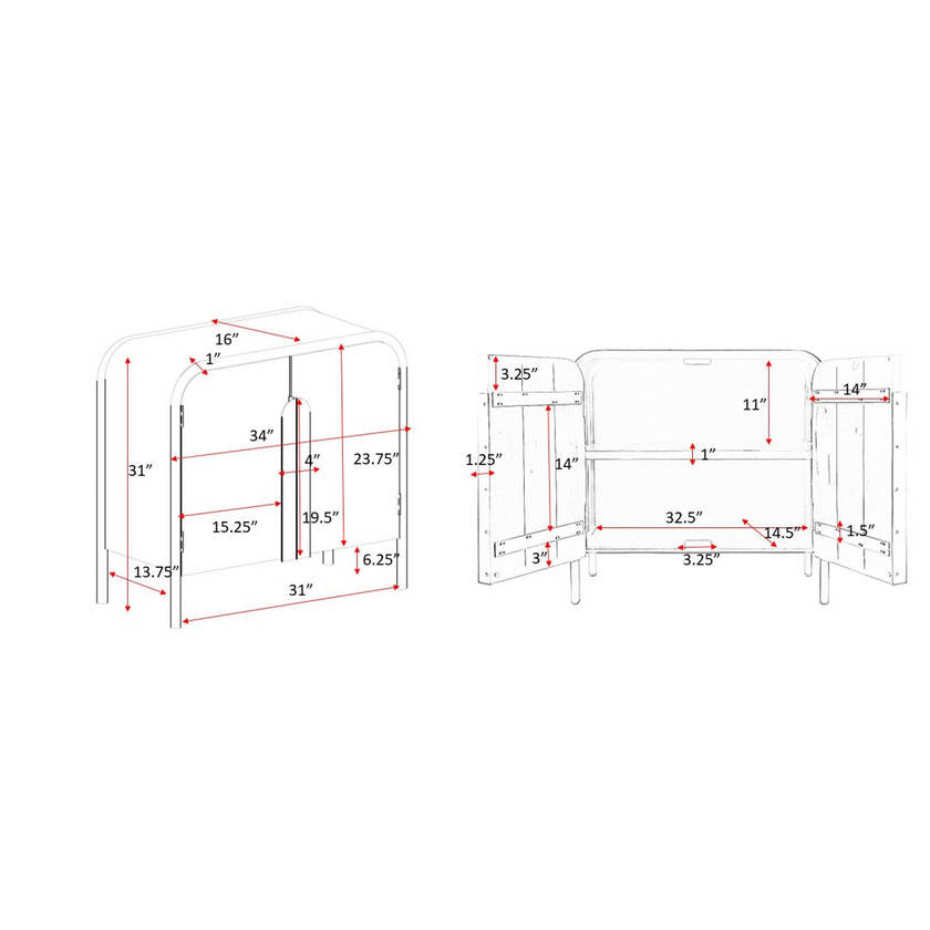 Camara Black Cabinet