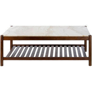Marcelina Cream/Brown Coffee Table