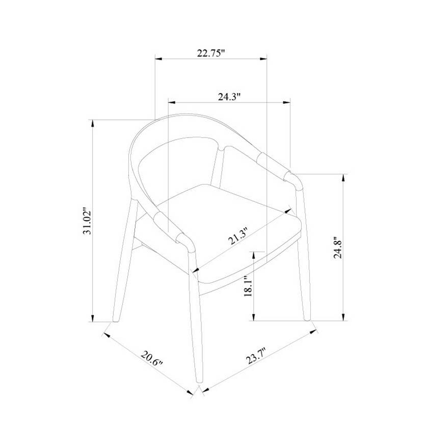 Laurencio Black Dining Chair
