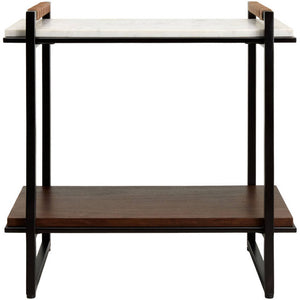 Dashan White End Table