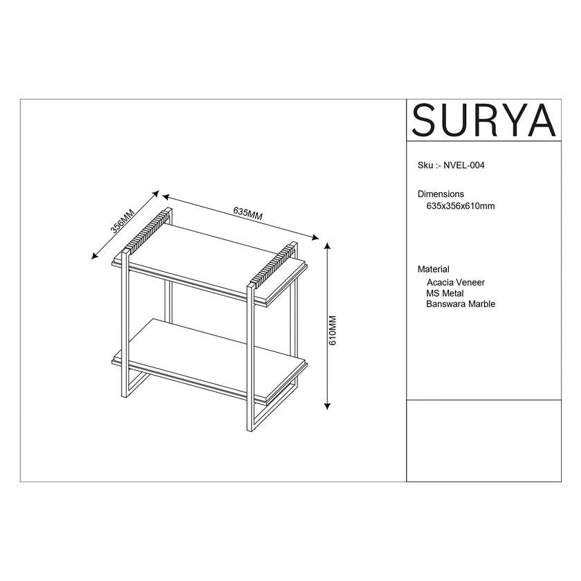 Dashan White End Table