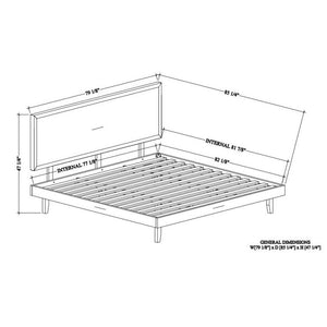 Jamy Brown Platform Bed
