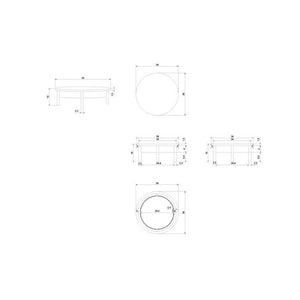 Mikita Brown Coffee Table