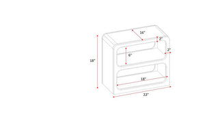 Barnabas Ivory End Table