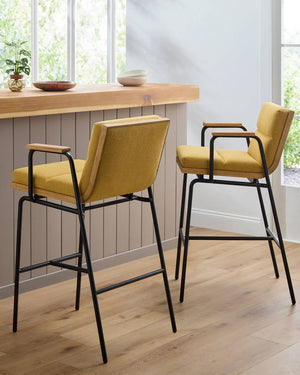 Marinna Black Bar Stool