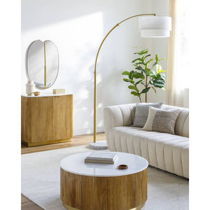 Corinne Traditional Gold Floor Lamp