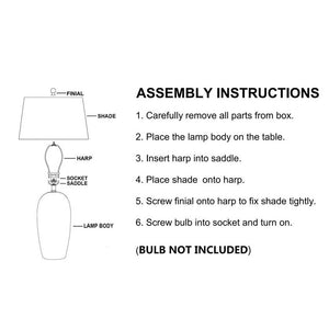 Malinda Global White/Wheat Table Lamp