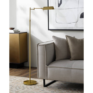 Harlen Traditional Gold Floor Lamp