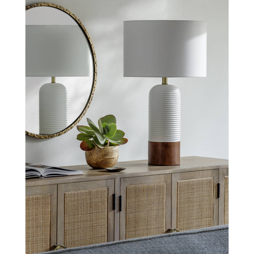 Gerri Traditional White Table Lamp