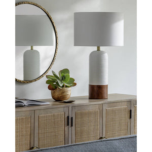 Gerri Traditional White Table Lamp