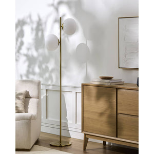 Shaana Modern Metallic - Brass Floor Lamp