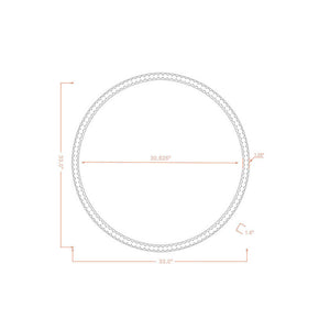 Wilkes Traditional Brown Wall Mirror