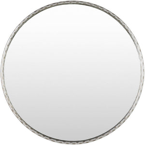 Shakyra Modern Silver Gray Wall Mirror
