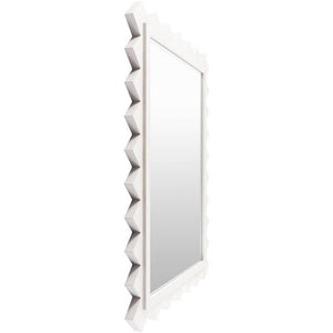 Houtdorp Traditional White Wall Mirror