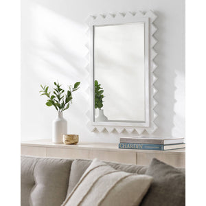 Houtdorp Traditional White Wall Mirror
