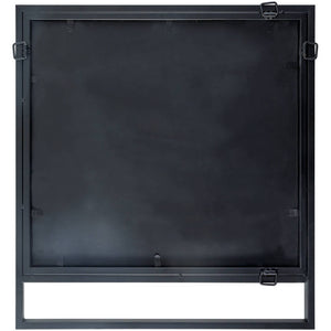 Aldric Rustic Black Wall Mirror