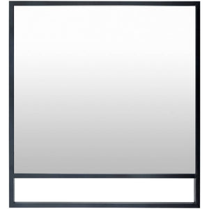 Aldric Rustic Black Wall Mirror