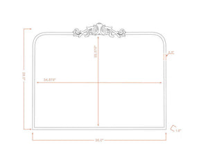Shawnita Traditional Black Wall Mirror