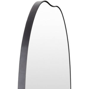 Tyshia Modern Black Wall Mirror