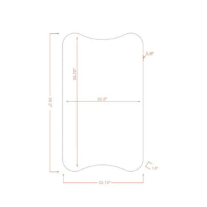 Ena Modern Black Wall Mirror