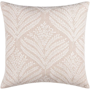 Jacquana Beige Pillow Cover