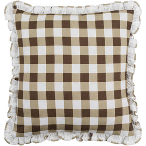 Lon Olive/Dark Brown Pillow Cover