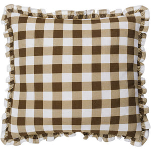 Lon Olive/Dark Brown Pillow Cover