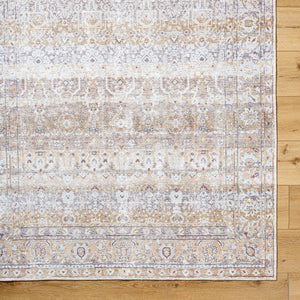 Epifanio Traditional Dark Brown Washable Area Rug