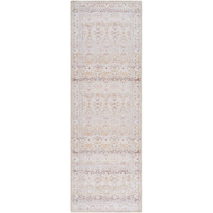 Kyna Traditional Light Brown Washable Area Rug