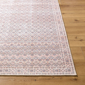 Hardin Traditional Rust Washable Area Rug