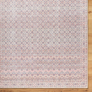 Hardin Traditional Rust Washable Area Rug