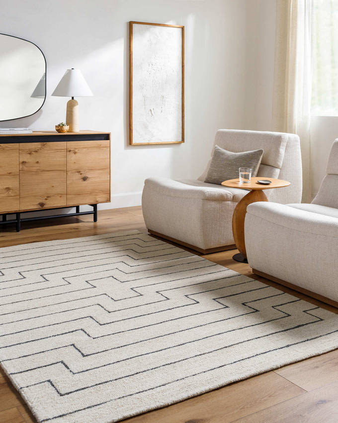 Julene Global Light Beige Area Rug