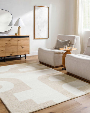 Duc Modern Cream Area Rug