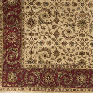 Serra Modern Tan/Brick Red Area Rug