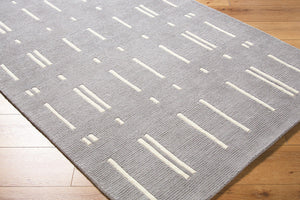 Rivkah Modern Slate Gray Area Rug