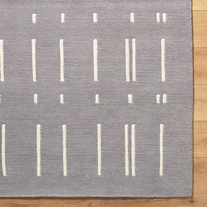 Rivkah Modern Slate Gray Area Rug