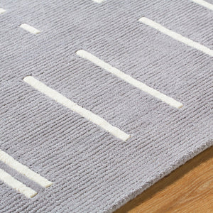 Rivkah Modern Slate Gray Area Rug