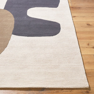 Evette Modern Taupe/Charcoal Area Rug
