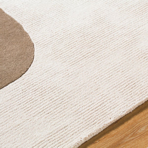 Evette Modern Taupe/Charcoal Area Rug