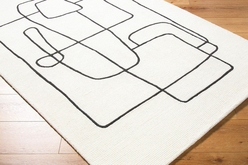 Uzoamaka Modern Ivory Area Rug