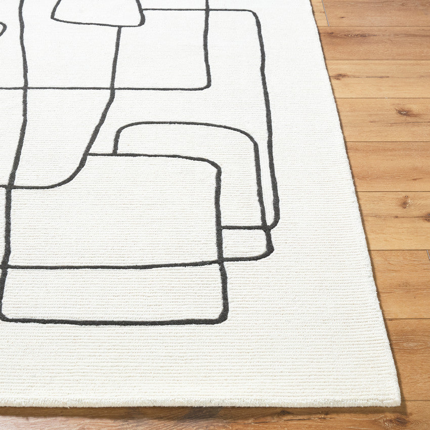 Uzoamaka Modern Ivory Area Rug