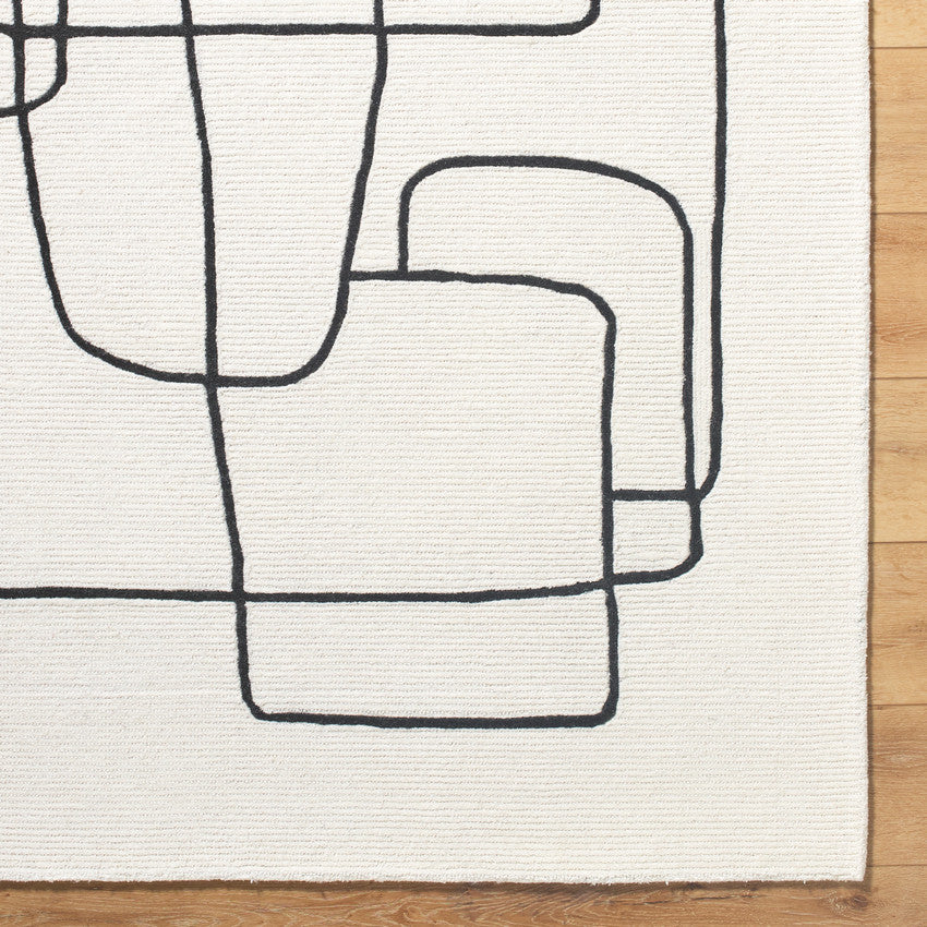 Uzoamaka Modern Ivory Area Rug