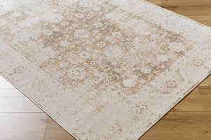 Chinenye Traditional Rust Washable Area Rug