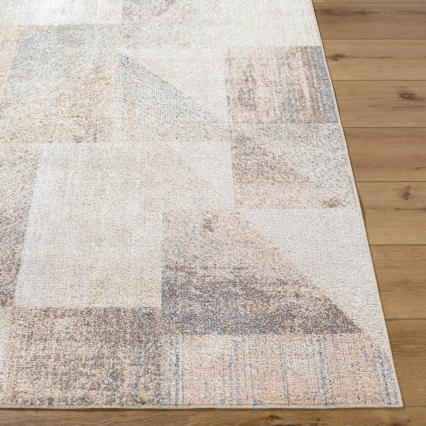 Terrell Modern Beige/Taupe Washable Area Rug