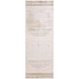Elk Falls Modern Desert Tan Washable Area Rug