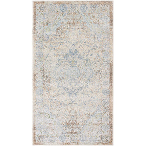 Elsmore Traditional Ash Washable Area Rug
