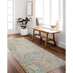 Elsmore Traditional Ash Washable Area Rug
