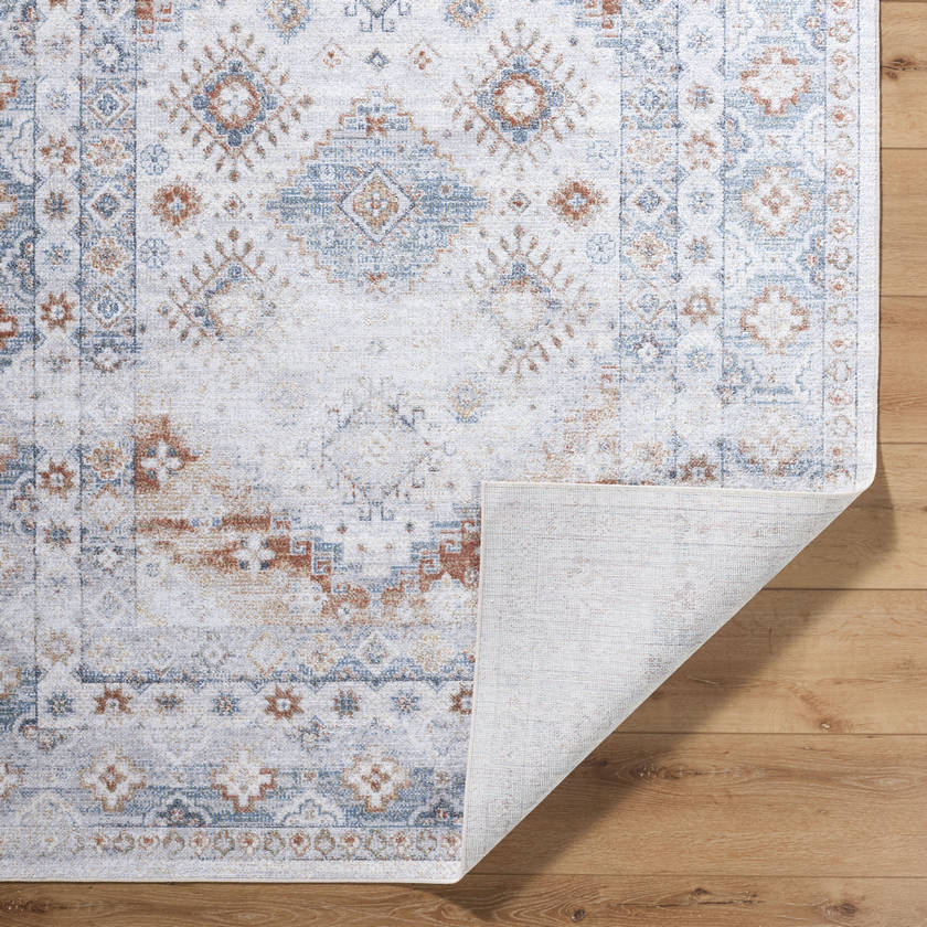 Stephen Traditional Ash Washable Area Rug