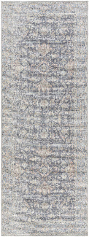 Olympic Traditional Charcoal/Sky Blue Area Rug - Our PNW Home x Livabliss